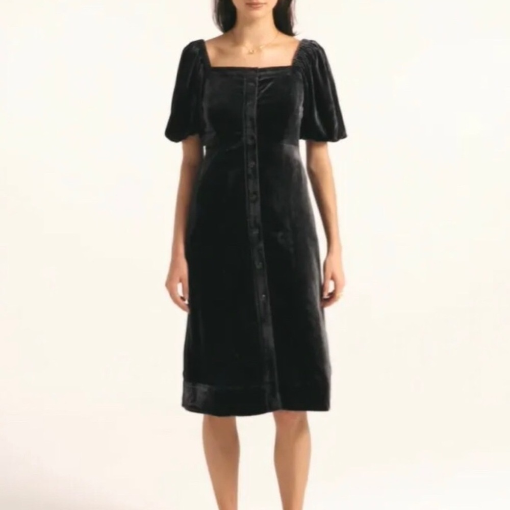 J Crew Charcoal Velvet Dress